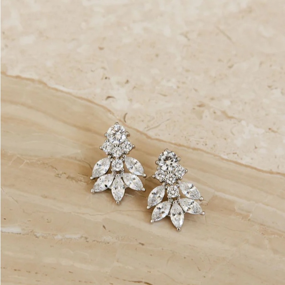 CARLA CRYSTAL STUD EARRINGS by UNTAMED PETALS